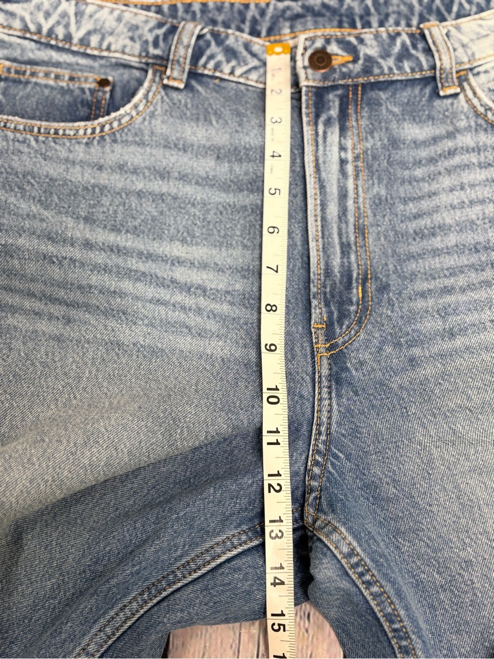 & Denim Wide Leg High Waist Boho Preppy Casual Classic Minimalist Jeans 14 - Picture 7 of 12